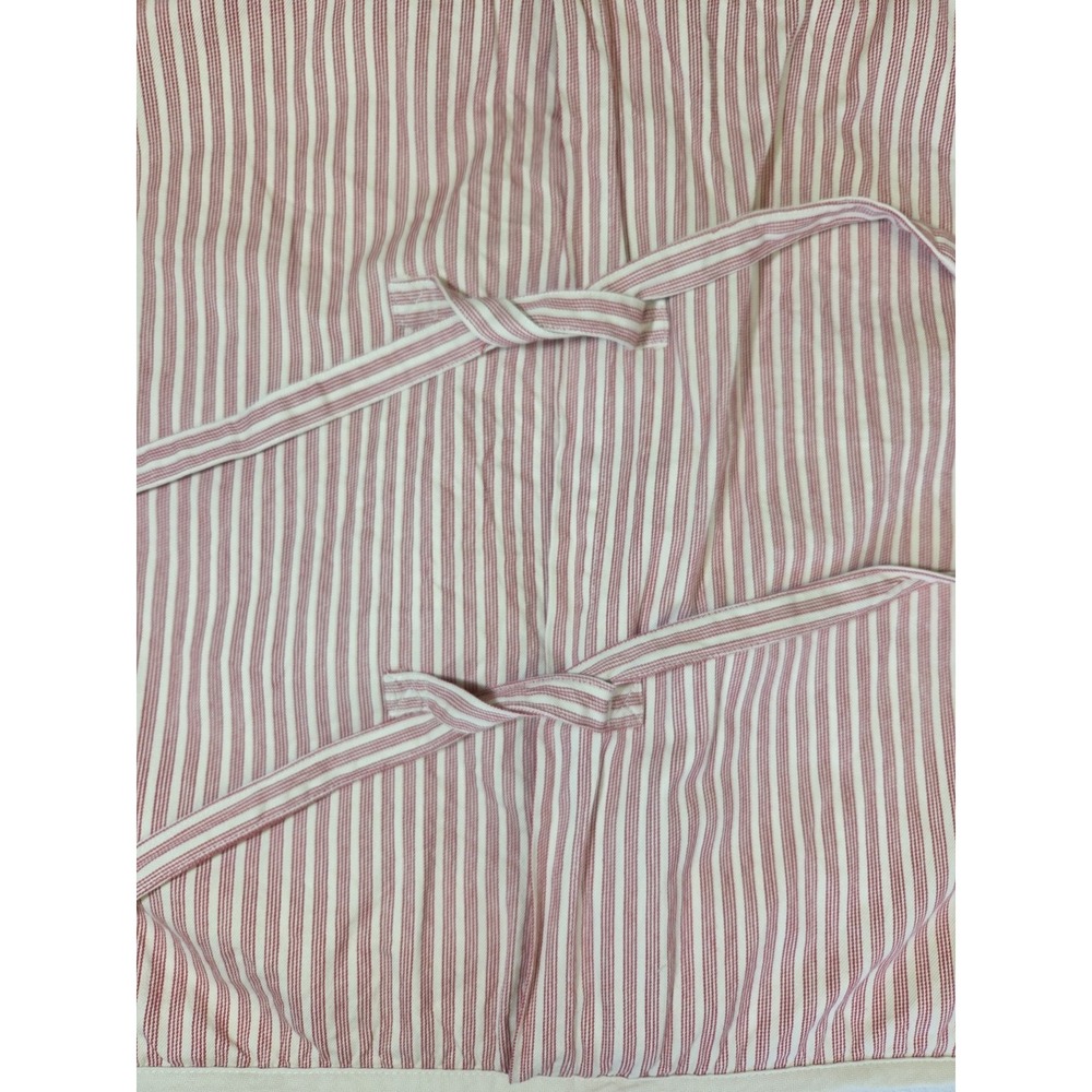 2 Pottery Barn Vintage Stripe Patchwork Quilted Pillow Shams Ticking 2007 STD - Picture 6 of 13
